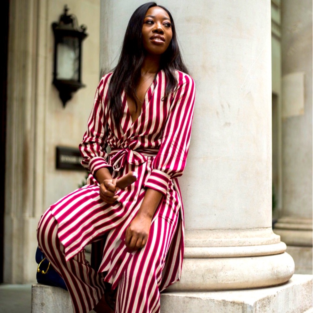 Zara stripped tunic top